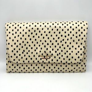 KATE SPADE Ivy Place Fabric Alexis Clutch - Sanddollar - PXRU5758